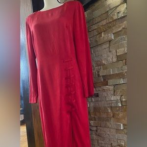 Red maxi dress size 8.